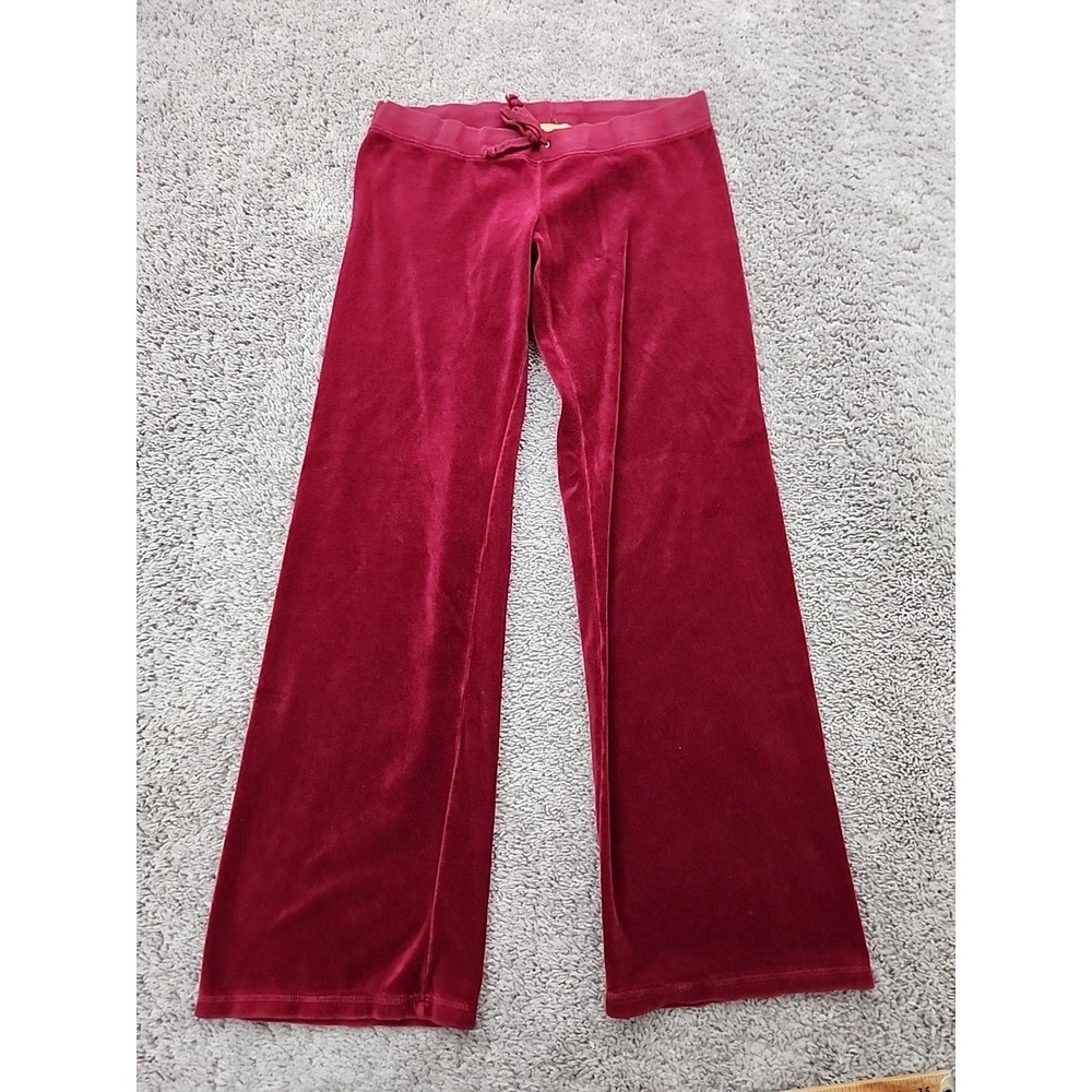 Vintage Juicy Couture Sweatpants Womens S Velour Wide Leg Low Rise Y2K  USA
